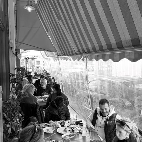 The terrace at Varkoules